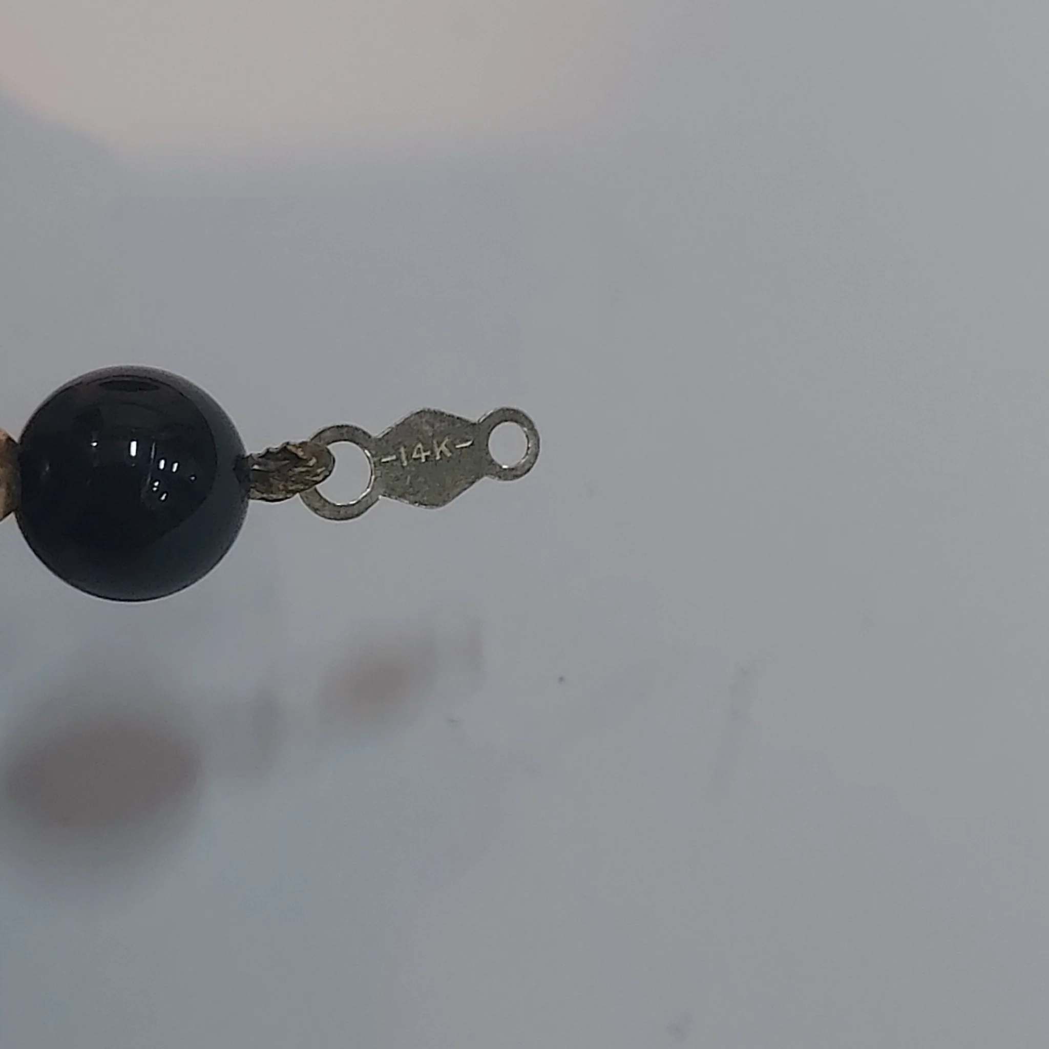14K Gold & Onyx Bracelet - Image 4