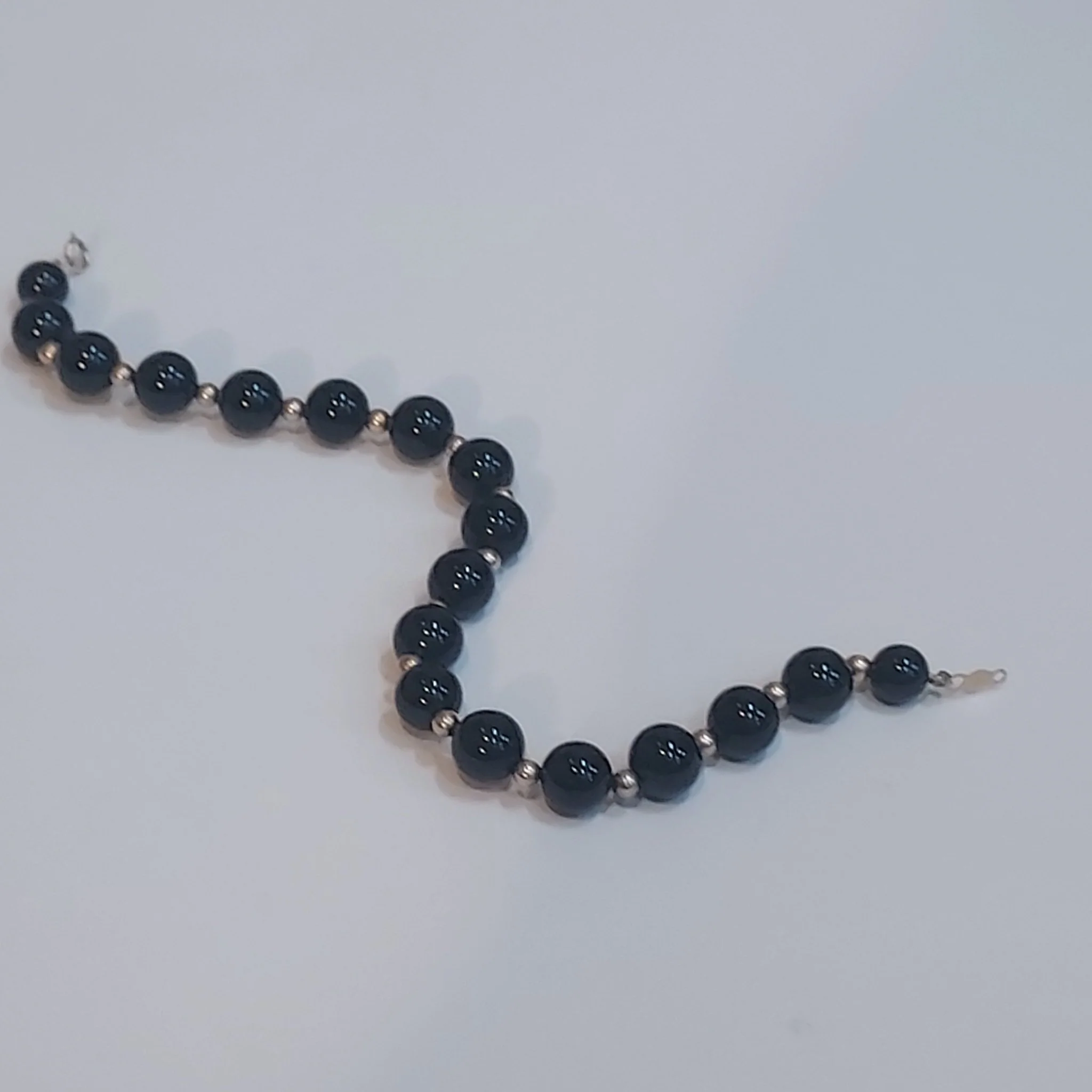 14K Gold & Onyx Bracelet - Image 5