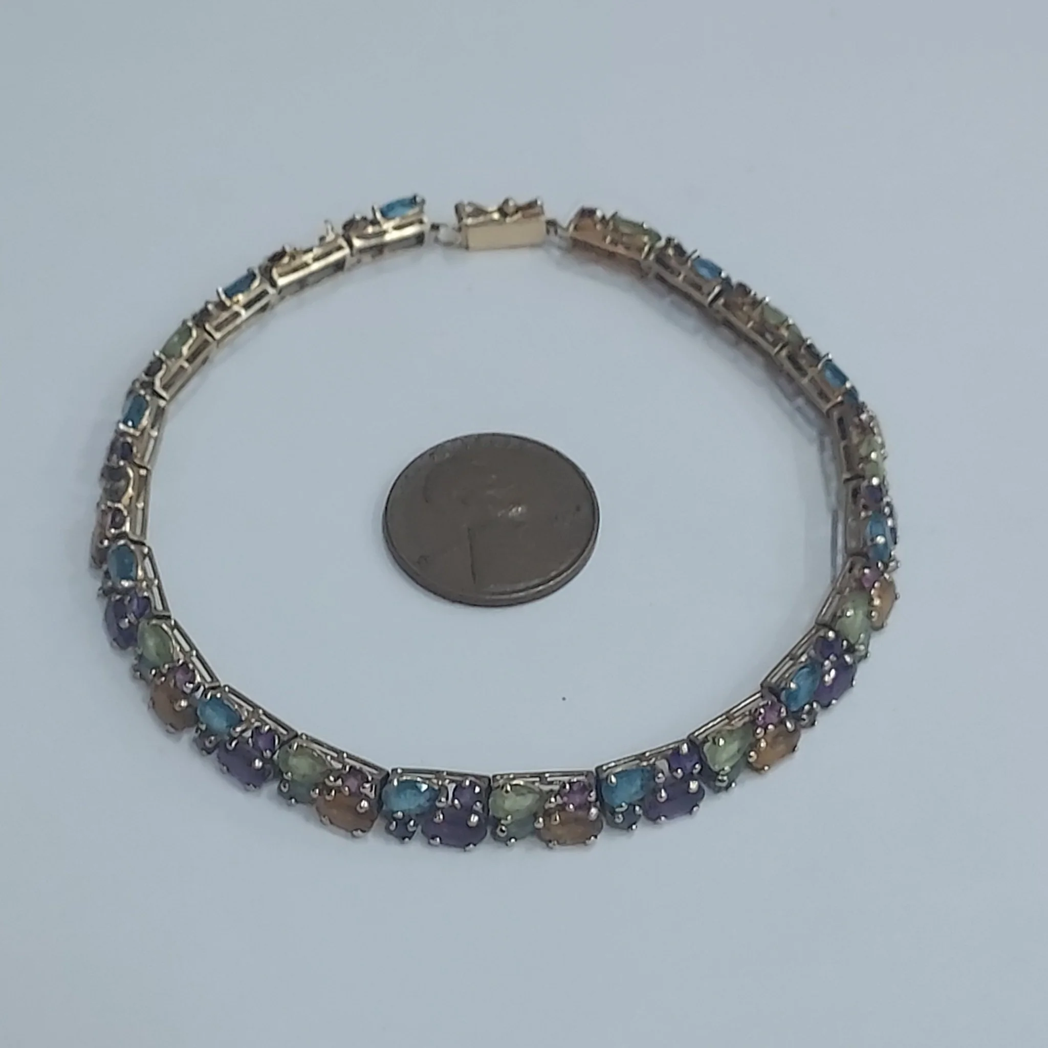 14K Gold & Stone Bracelet - Image 10