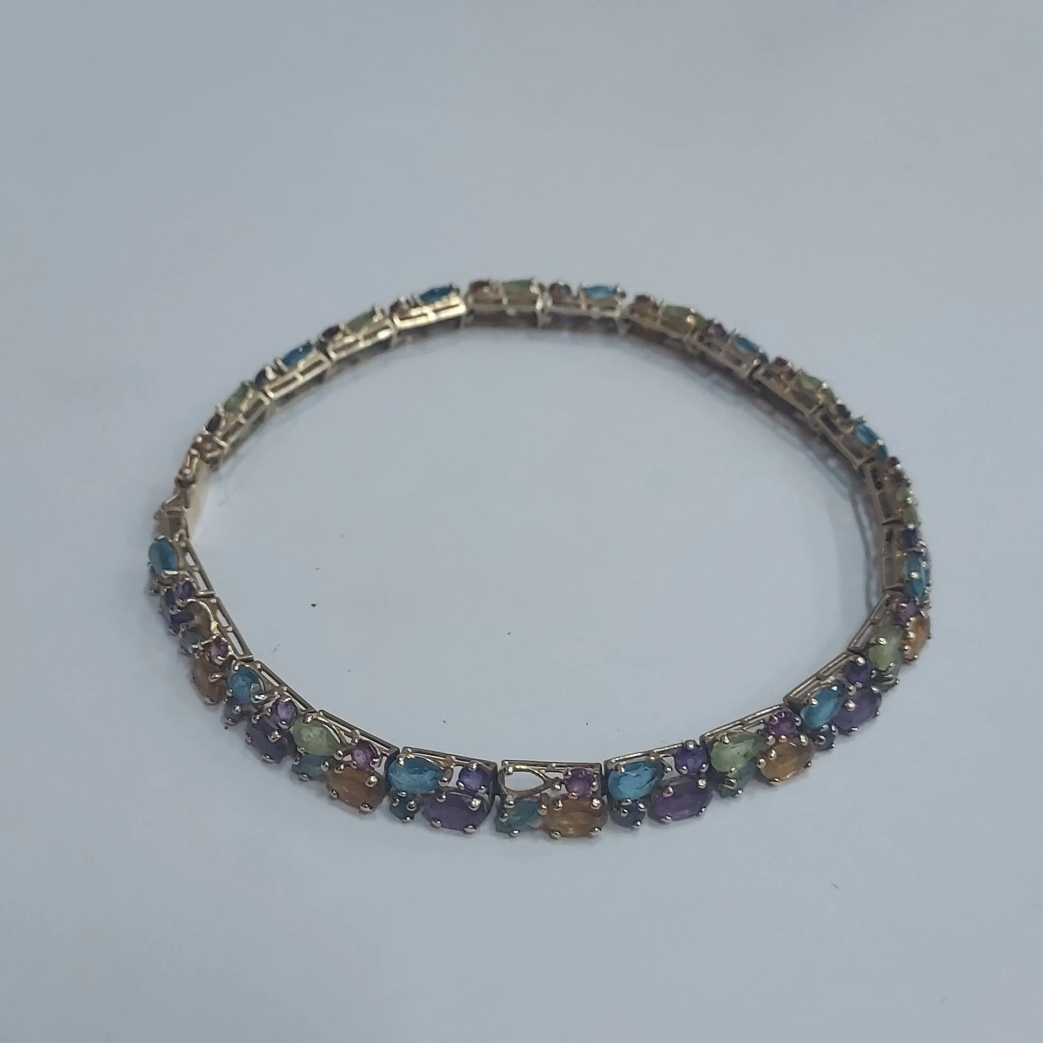 14K Gold & Stone Bracelet - Image 2