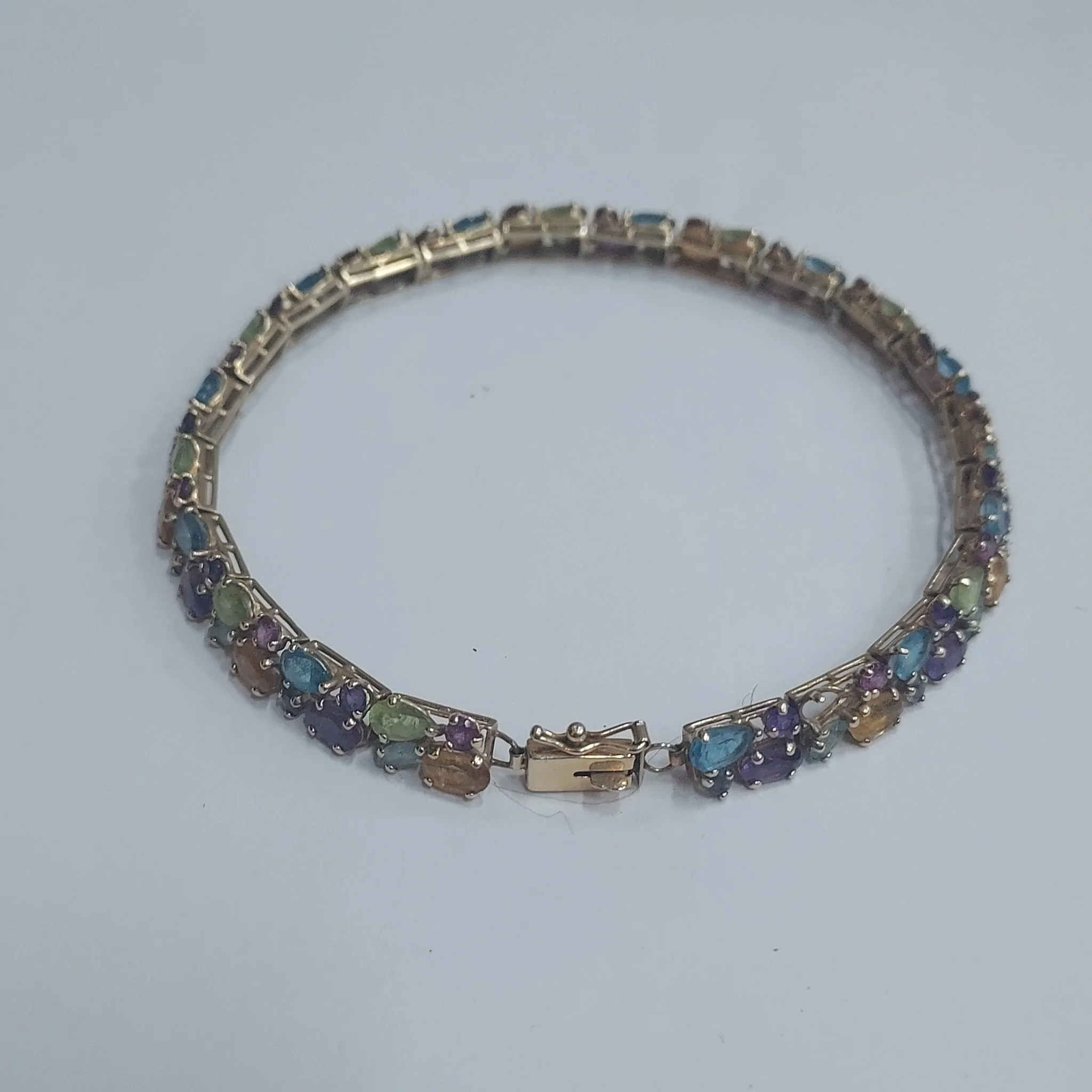 14K Gold & Stone Bracelet - Image 3
