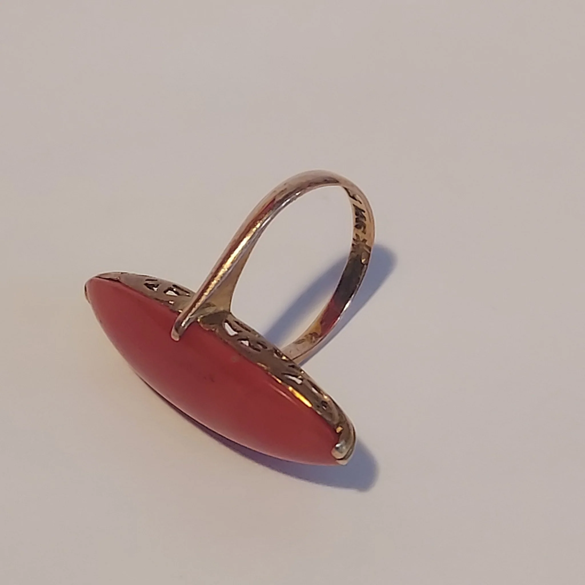 14K & Sea Coral Ring - Image 5