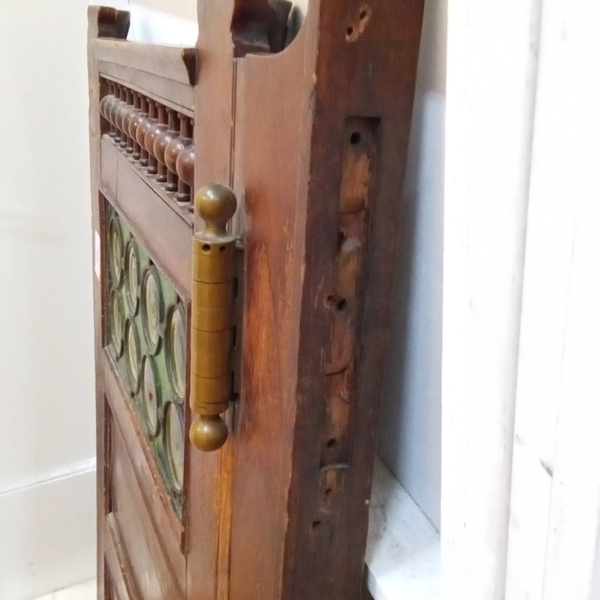 Vintage Stained Glass Saloon Door - Image 4