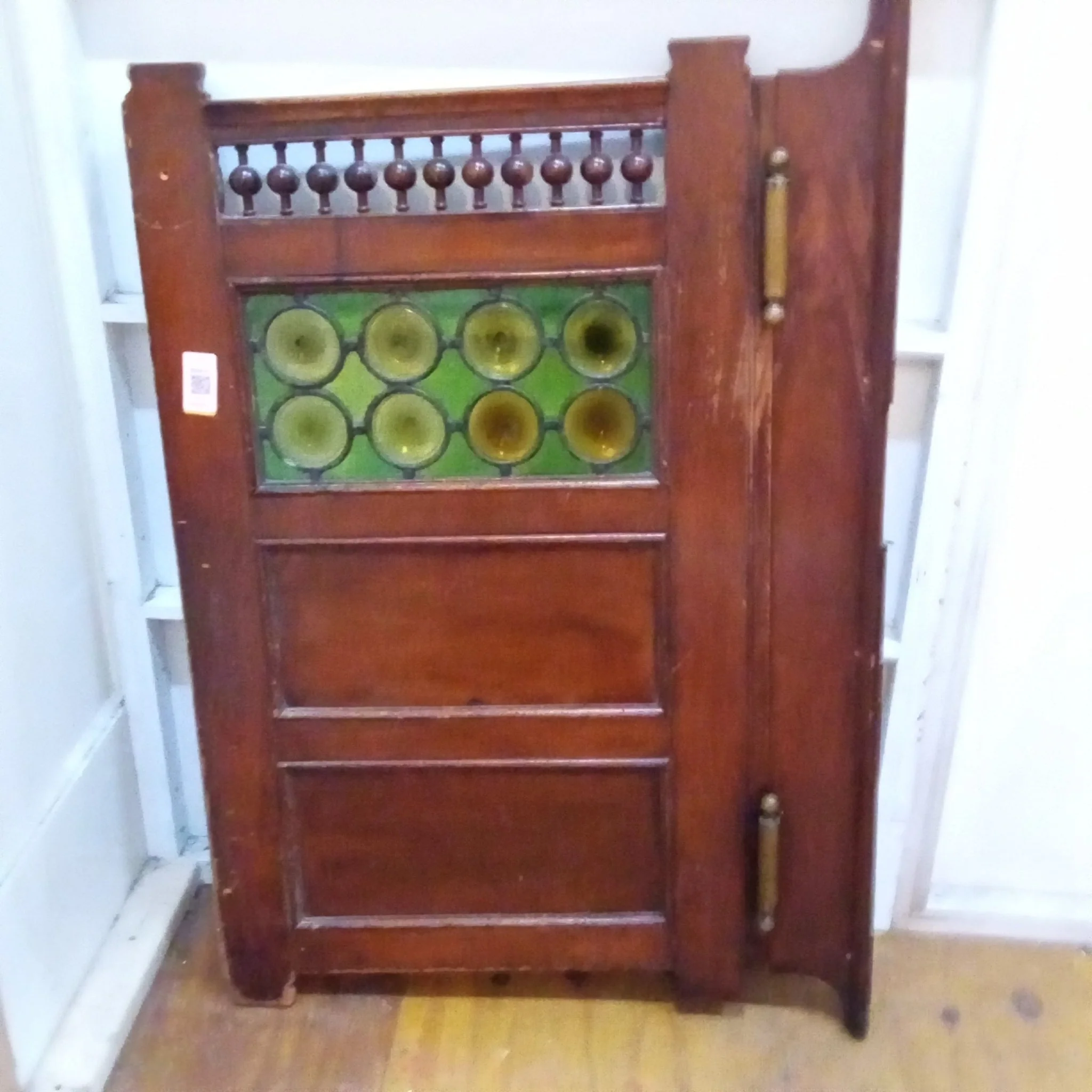 Vintage Stained Glass Saloon Door - Image 6