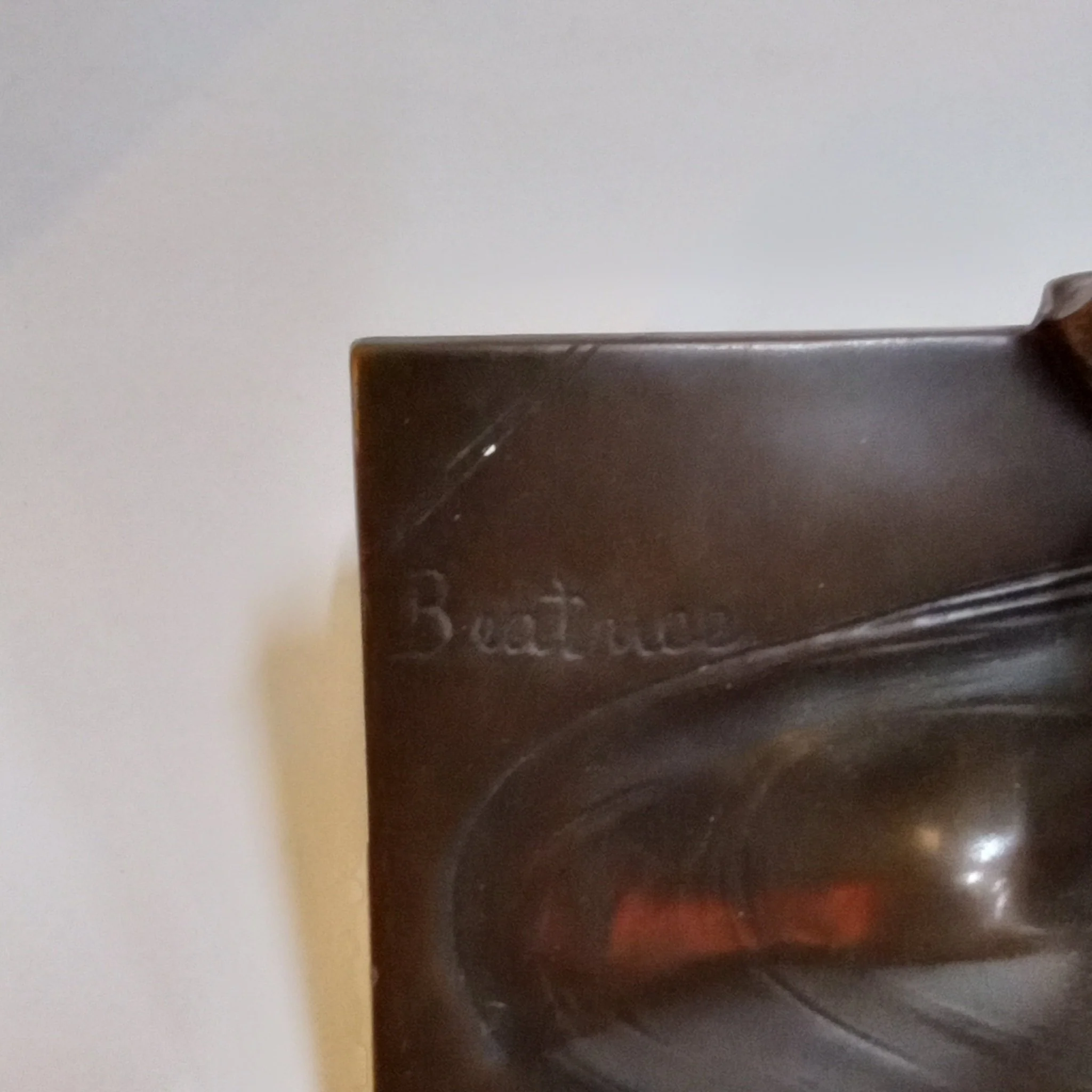 Jennings Brothers Vintage Bronze Dante & Beatrice Bookends - Image 7