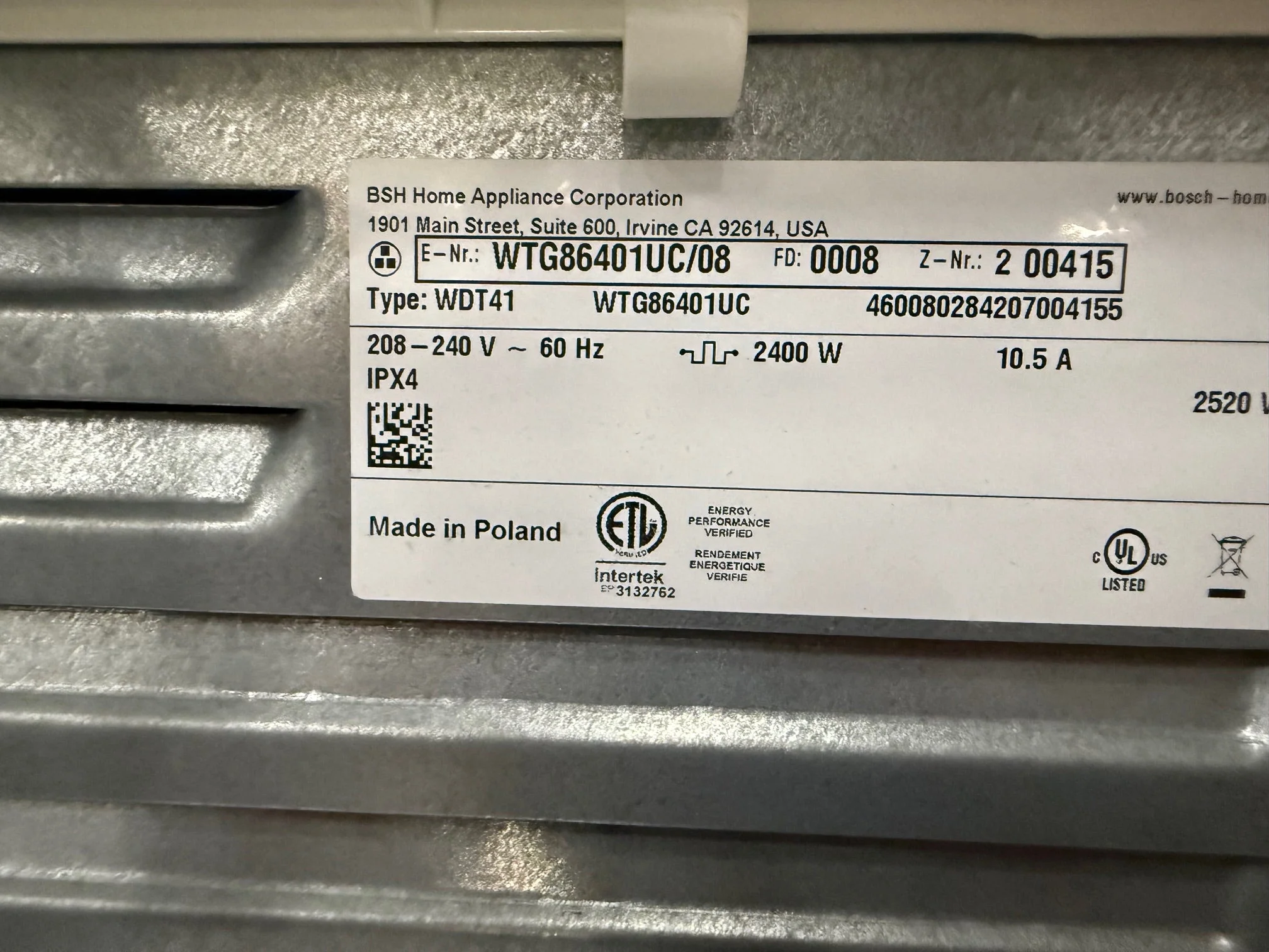Bosch Washer Dryer 500 Series - Image 5