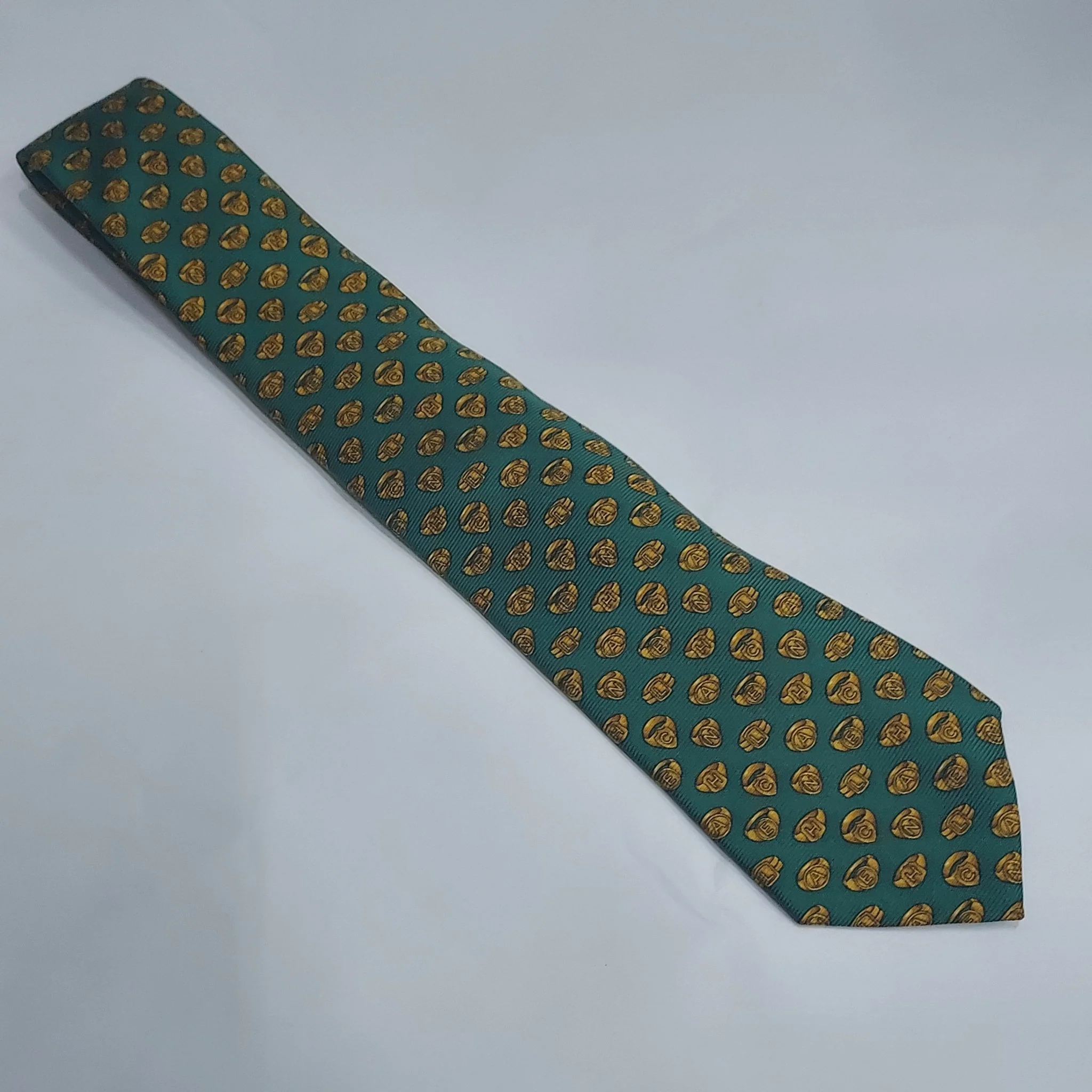 Chanel Green Silk Tie - Image 3