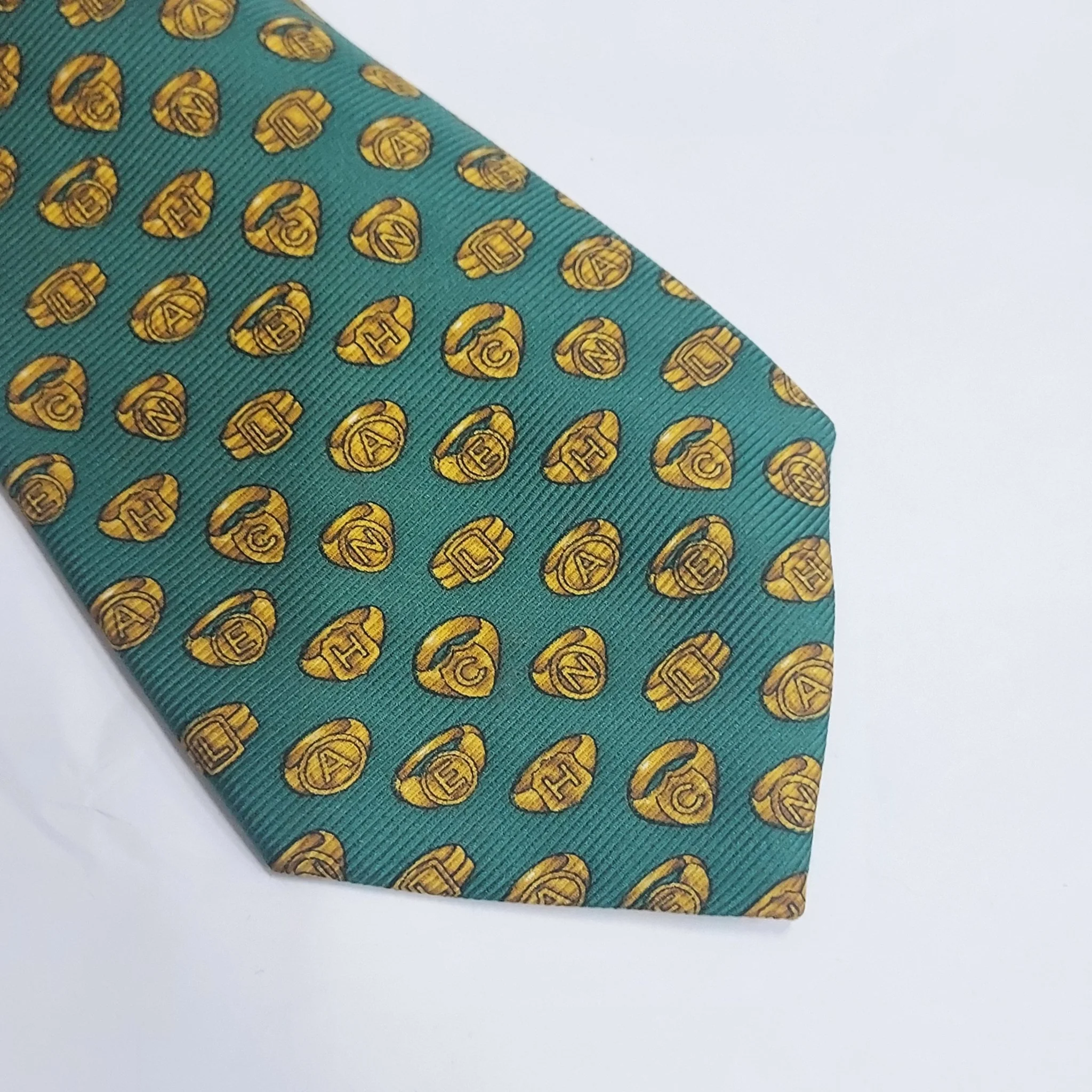 Chanel Green Silk Tie - Image 4