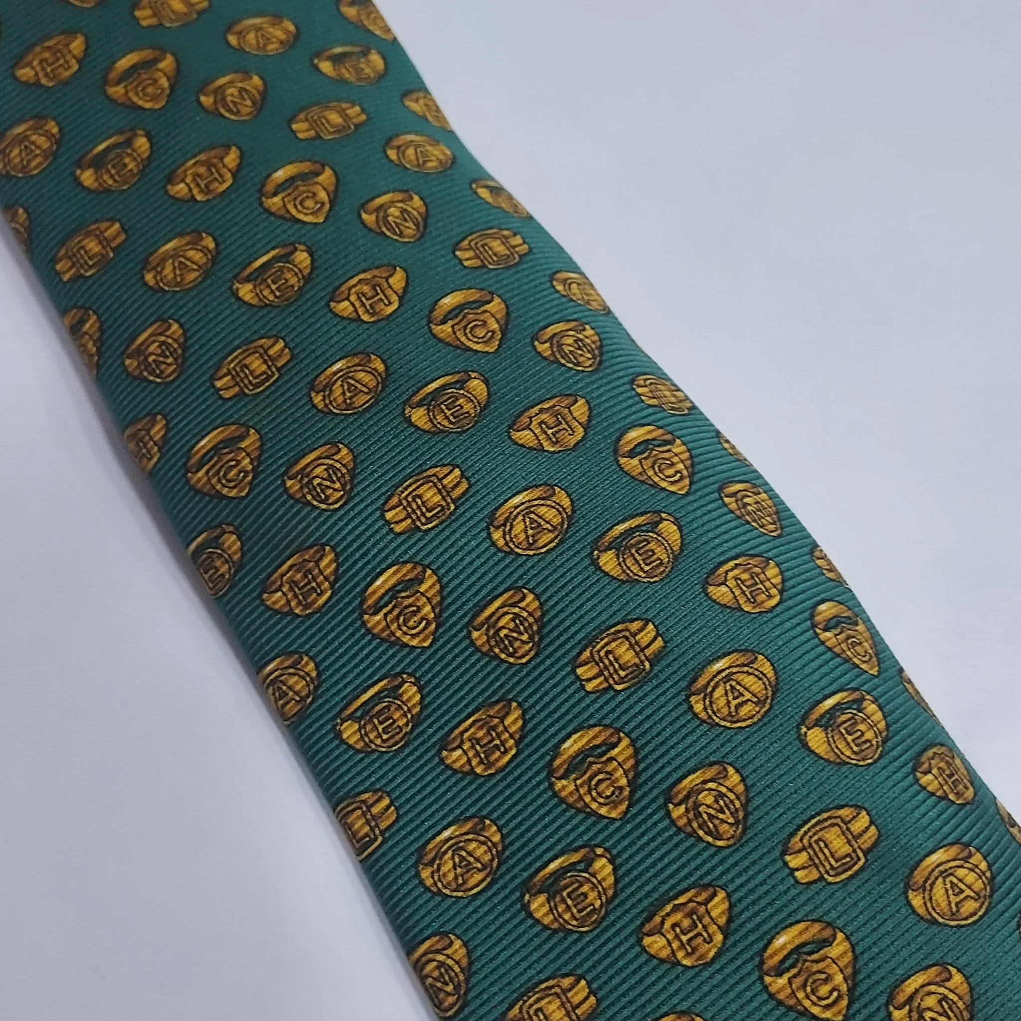 Chanel Green Silk Tie - Image 5
