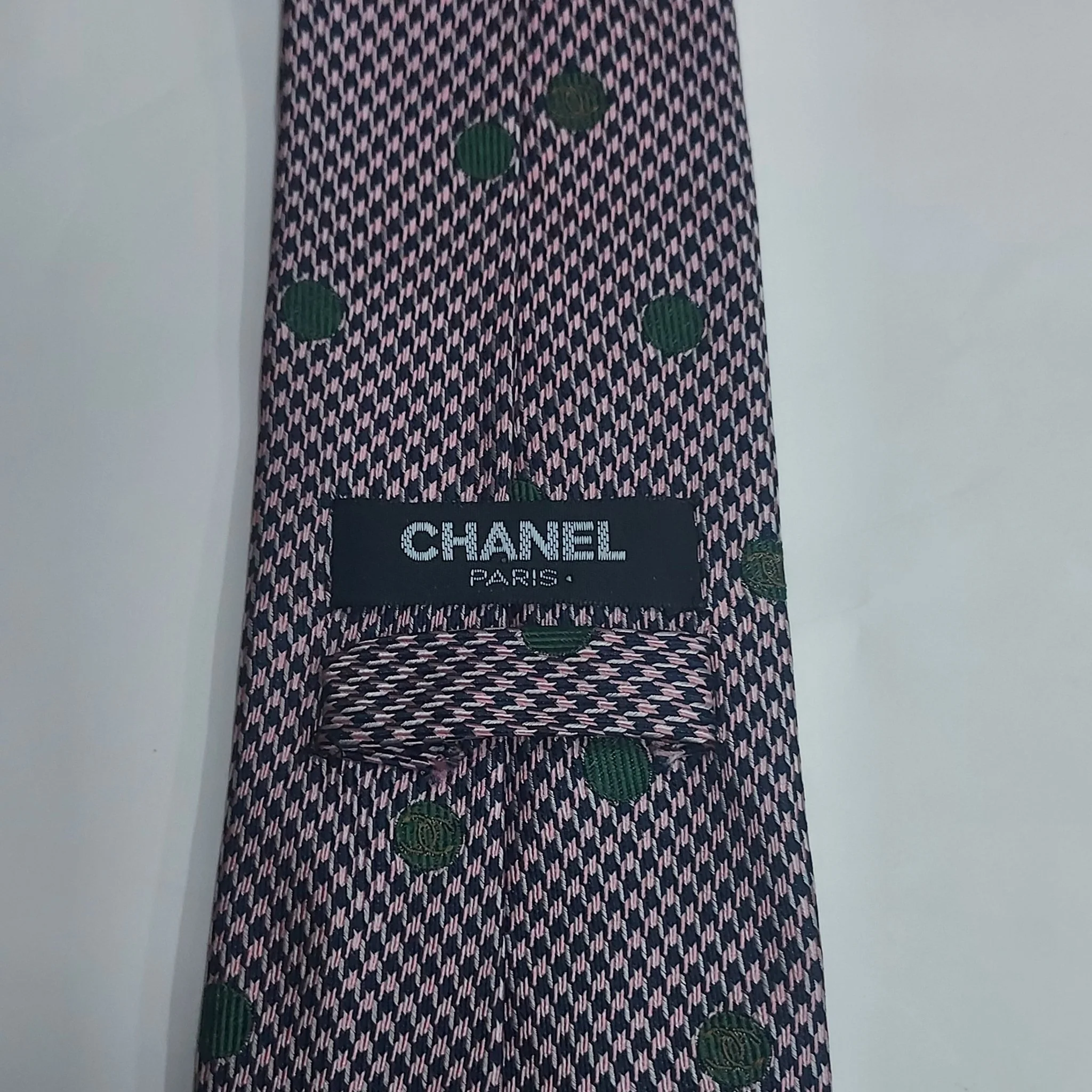 Chanel Pink Silk Tie - Image 6