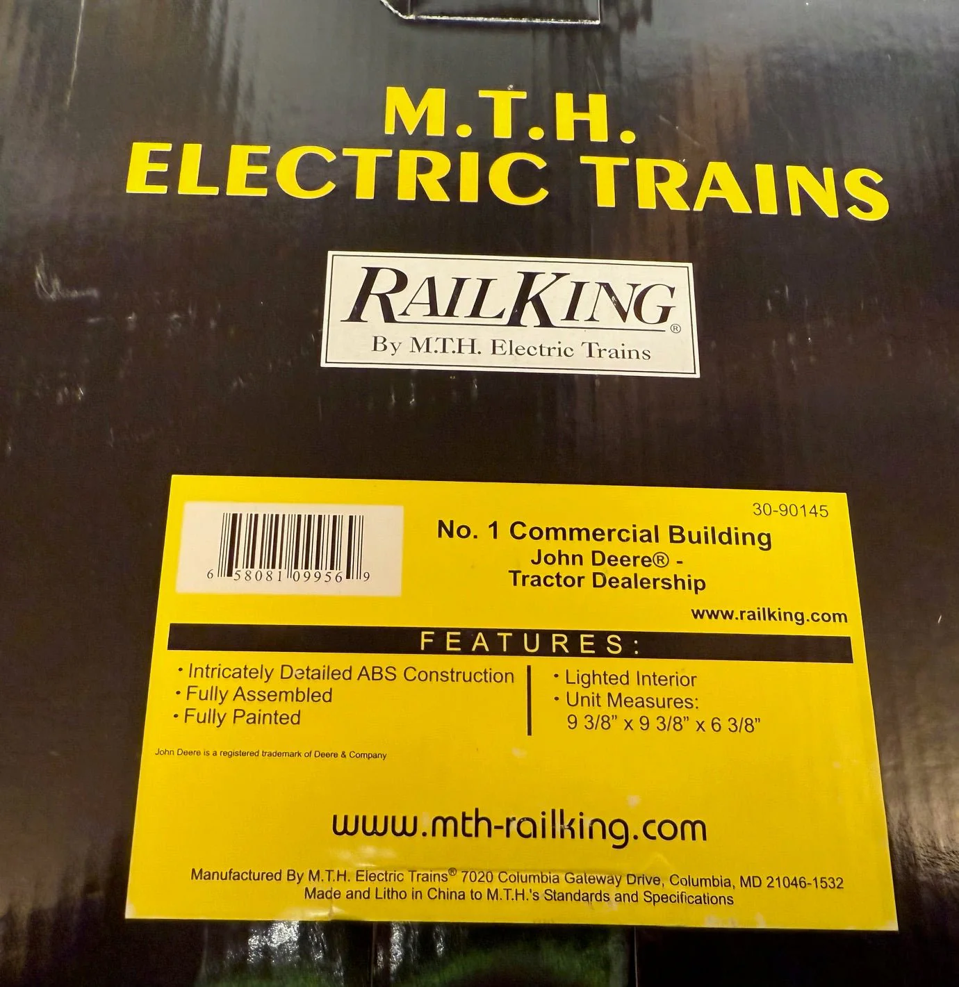 M.T.H. Electric Trains Rail King No.1 Commercial Building John Deere - Image 3