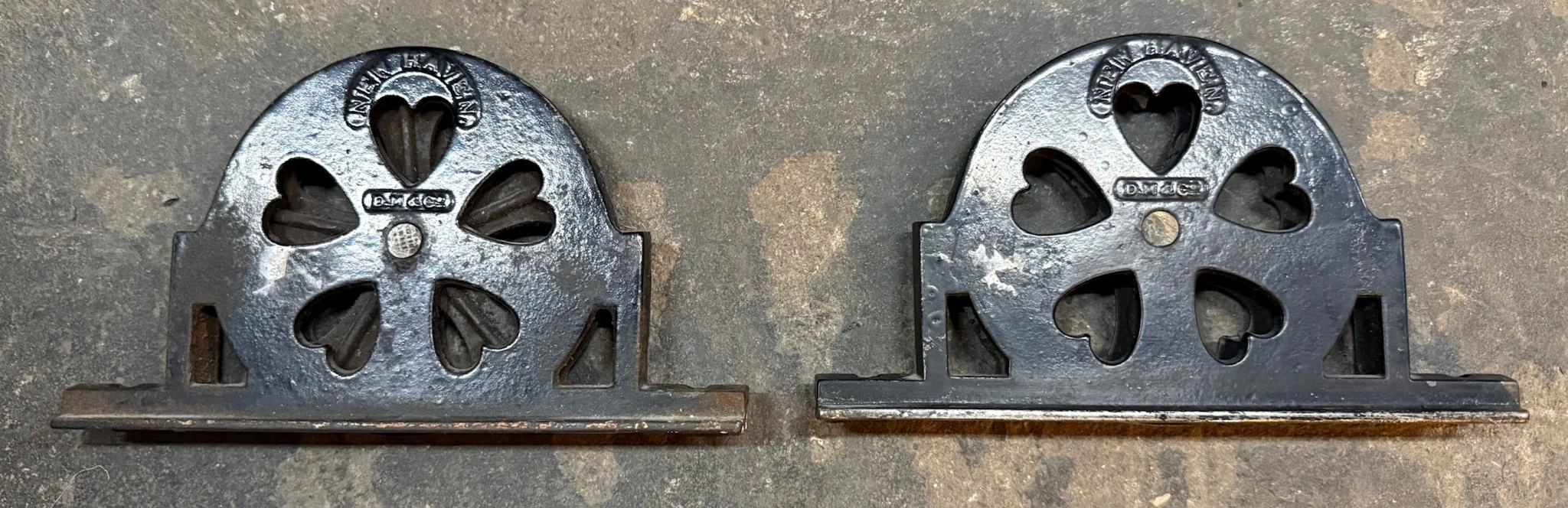Pair of Vintage Recessed Pulley D.M. & Co. Window Dumbwaiter