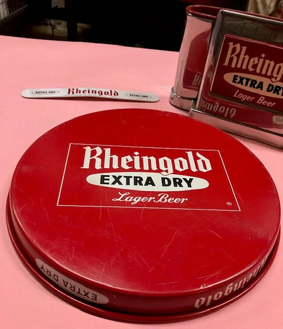 Rheingold Beer Tray + Napkin Holder + Scraper - Image 4