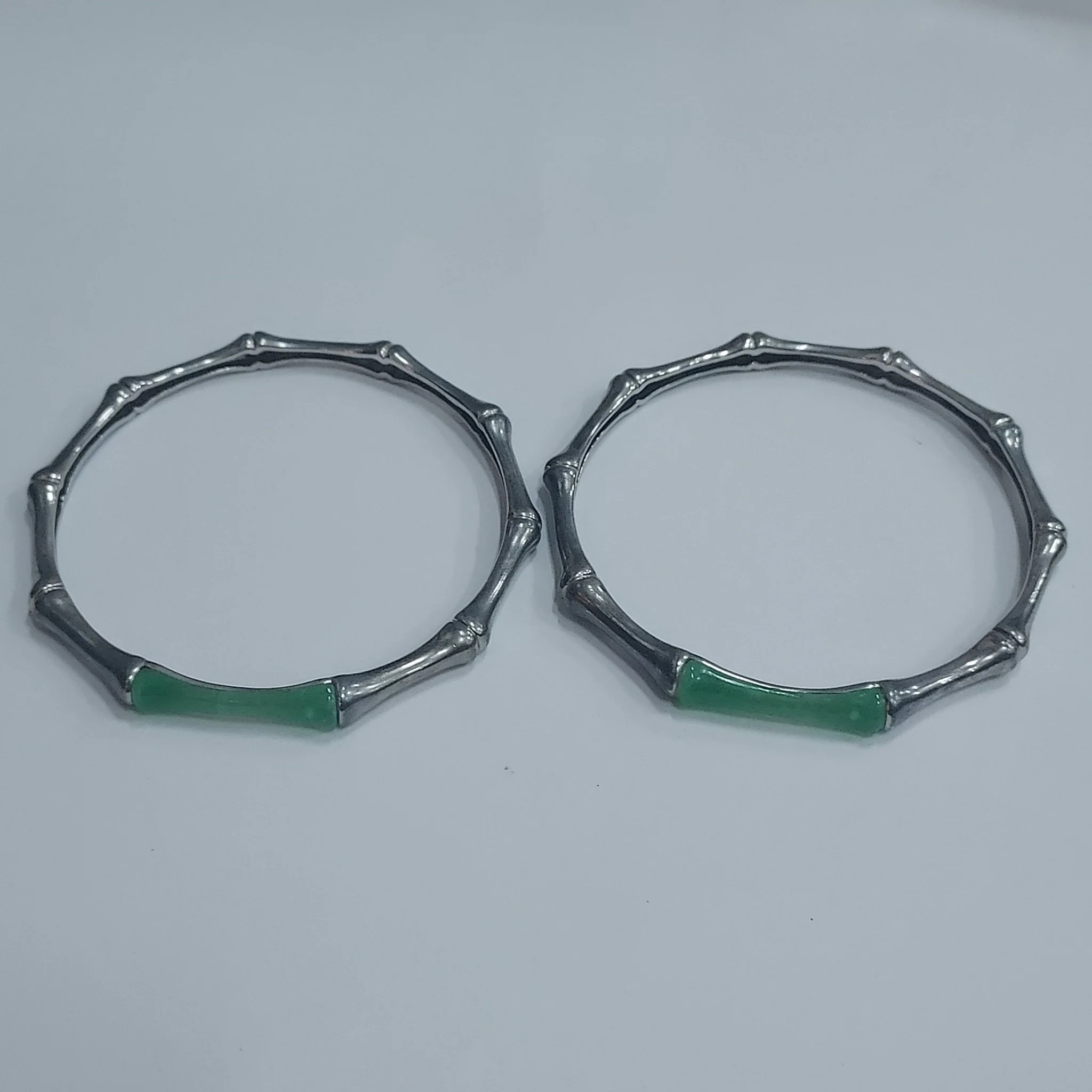 Sterling & Jade Bracelets - Image 2