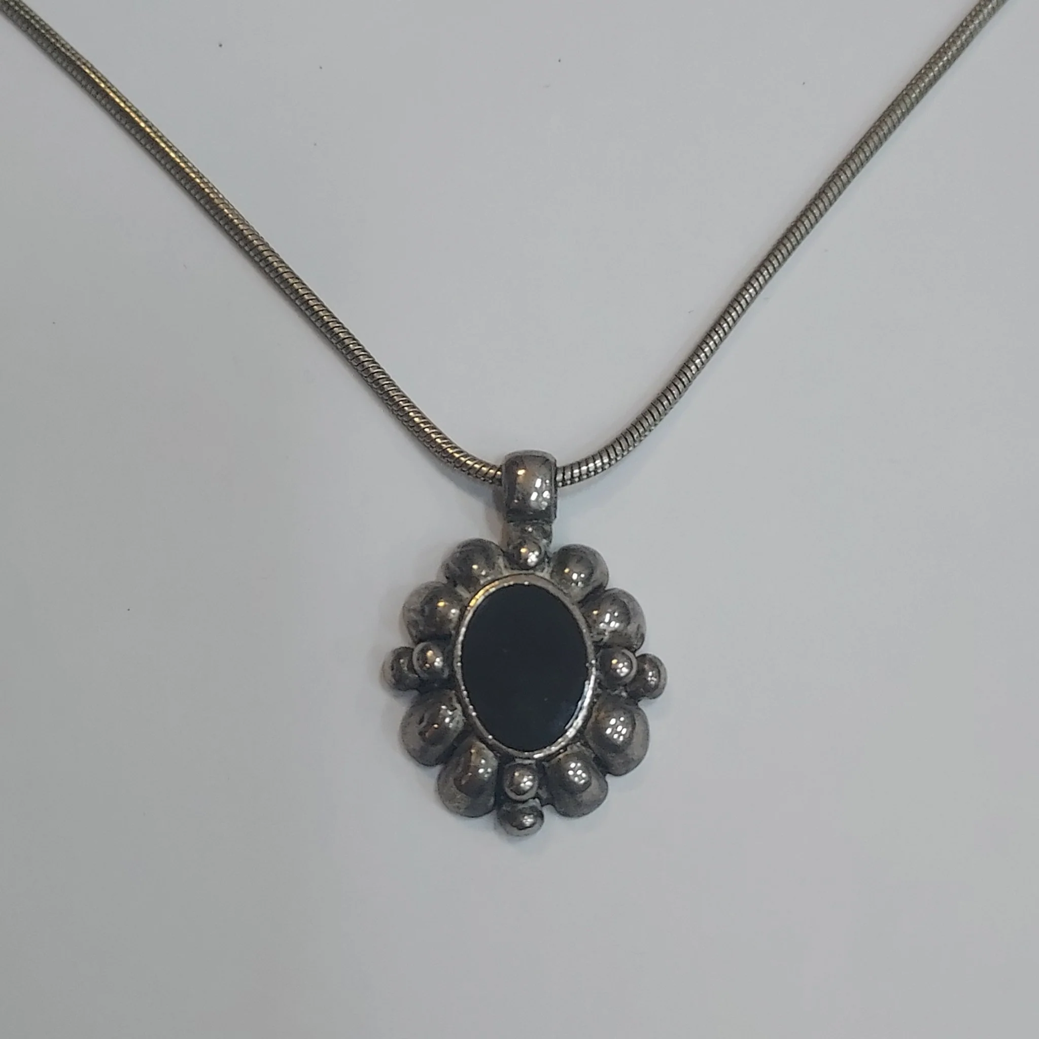 Sterling & Onyx Necklace