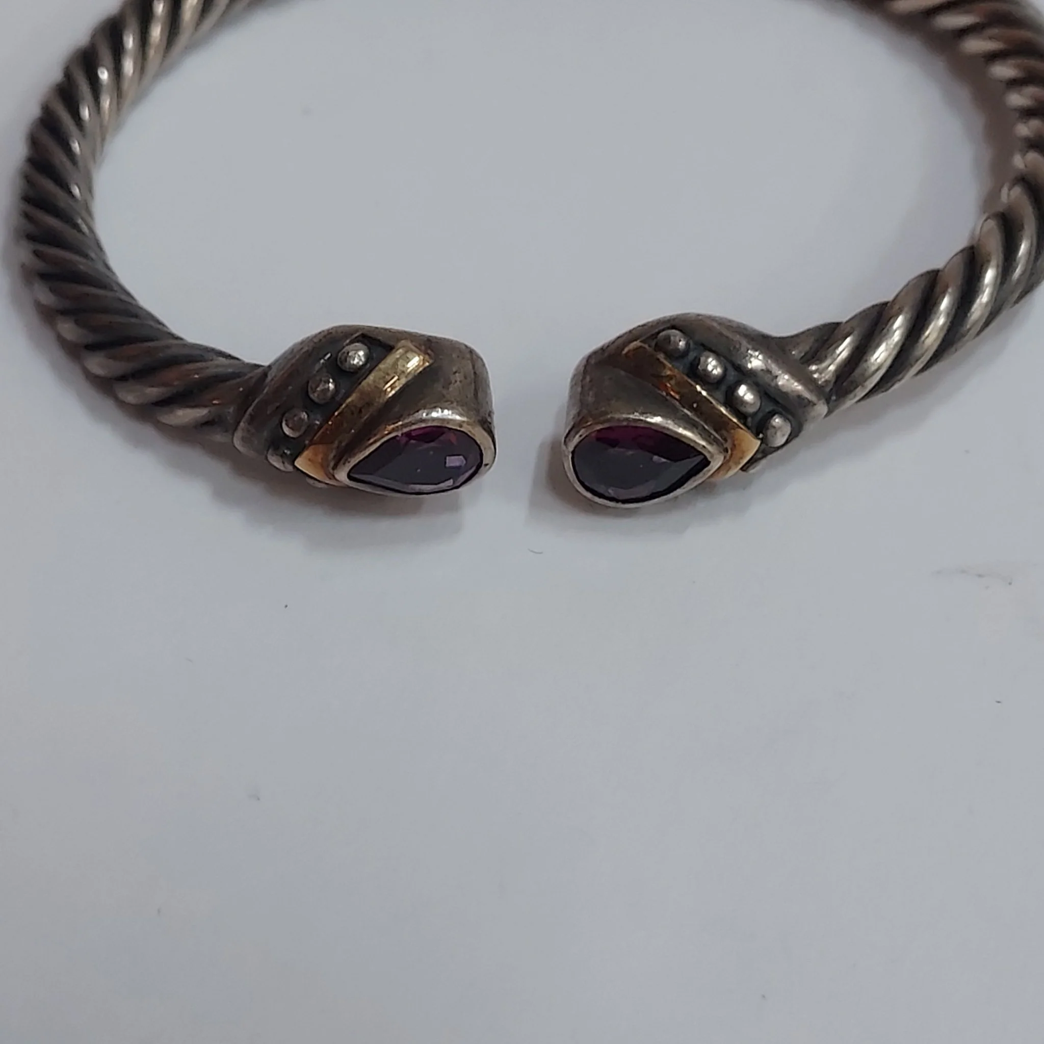 Sterling Silver & 18K Bracelet - Image 6