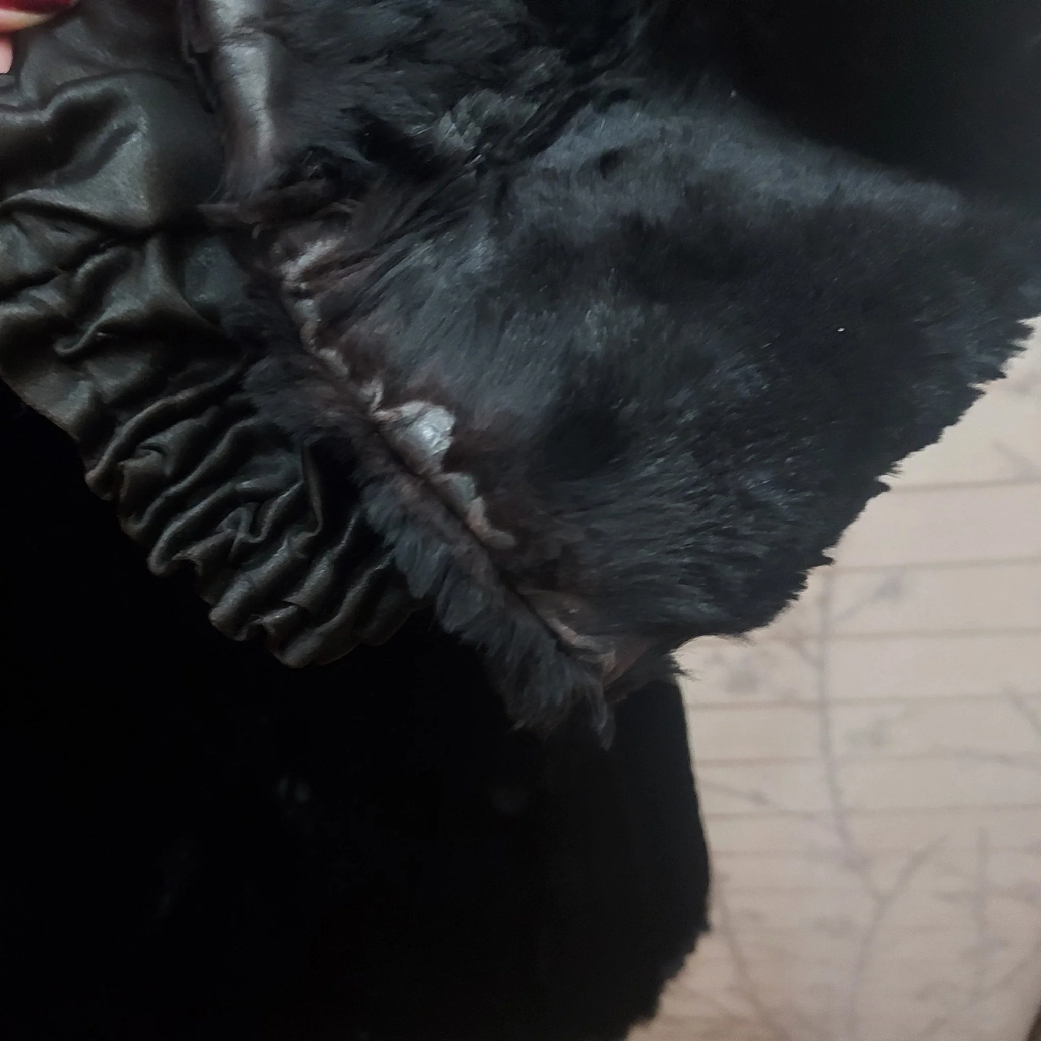 Black Fur & Mohair Coat - Image 16